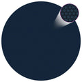 Vidaxl zwembadfolie solar drijvend 381 cm pe zwart en blauw