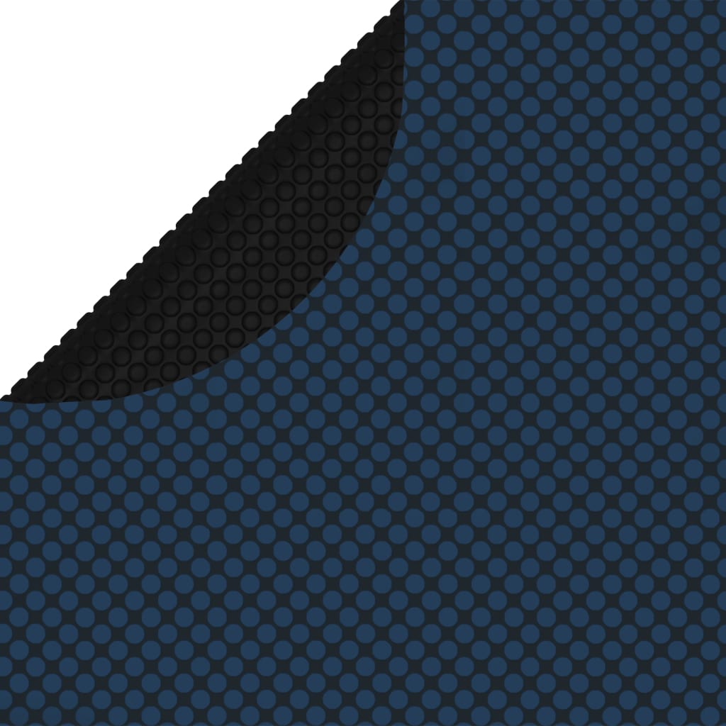 Vidaxl zwembadfolie solar drijvend 381 cm pe zwart en blauw