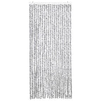 Vidaxl vliegengordijn 90x220 cm chenille licht- en donkergrijs