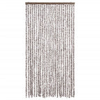 Vidaxl vliegengordijn 100x220 cm chenille taupe en wit