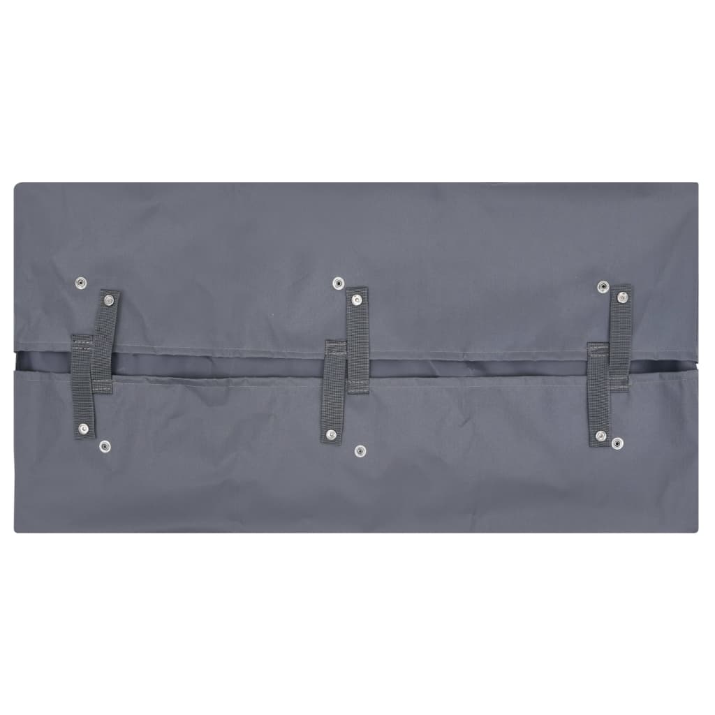 Vidaxl tuinwagenvoering 81x41x40 cm stof donkergrijs