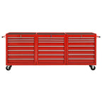 VidaXL Gereedschapswagen met 21 lades staal rood