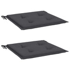 Vidaxl tuinstoelkussens 2 st 40x40x4 cm oxford stof antracietkleurig