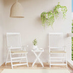 Vidaxl tuinstoelkussens 2 st 40x40x4 cm oxford stof beige