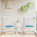 VidaXL Tuinstoelkussens 2 st 40x40x3 cm oxford stof blauw
