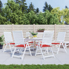 Vidaxl tuinstoelkussens 6 st 40x40x4 cm oxford stof rood