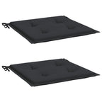 Vidaxl tuinstoelkussens 2 st 40x40x4 cm oxford stof zwart