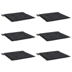 Vidaxl tuinstoelkussens 6 st 40x40x4 cm oxford stof zwart