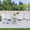 Vidaxl tuinstoelkussens 6 st 40x40x4 cm oxford stof zwart