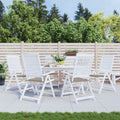 Vidaxl tuinstoelkussens 6 st 40x40x4 cm oxford stof taupe