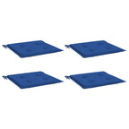 Vidaxl tuinstoelkussens 4 st 40x40x4 cm oxford stof koningsblauw
