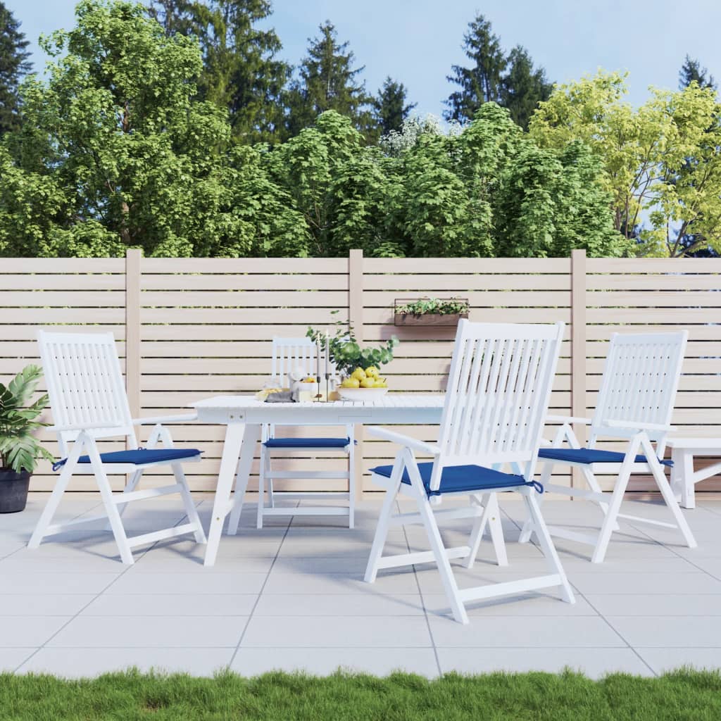 Vidaxl tuinstoelkussens 4 st 40x40x4 cm oxford stof koningsblauw