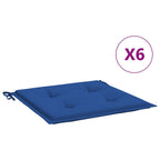 Vidaxl tuinstoelkussens 6 st 40x40x4 cm oxford stof koningsblauw