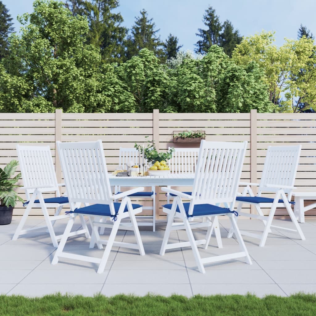 Vidaxl tuinstoelkussens 6 st 40x40x4 cm oxford stof koningsblauw