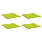 Vidaxl tuinstoelkussens 4 st 40x40x4 cm oxford stof felgroen