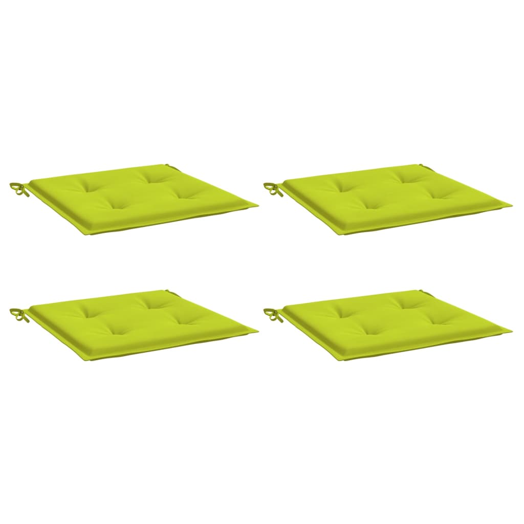 Vidaxl tuinstoelkussens 4 st 40x40x4 cm oxford stof felgroen