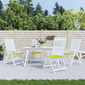 Vidaxl tuinstoelkussens 4 st 40x40x4 cm oxford stof felgroen