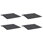 Vidaxl tuinstoelkussens 4 st 50x50x4 cm oxford stof antracietkleurig