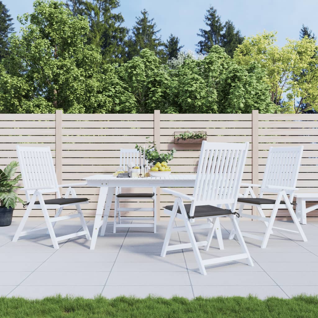 Vidaxl tuinstoelkussens 4 st 50x50x4 cm oxford stof antracietkleurig