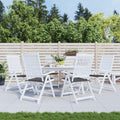Vidaxl tuinstoelkussens 6 st 50x50x4 cm oxford stof antracietkleurig