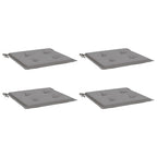 Vidaxl tuinstoelkussens 4 st 50x50x4 cm oxford stof grijs
