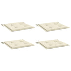 Vidaxl tuinstoelkussens 4 st 50x50x4 cm oxford stof crèmekleurig