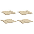 Vidaxl tuinstoelkussens 4 st 50x50x4 cm oxford stof beige