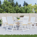 Vidaxl tuinstoelkussens 6 st 50x50x4 cm oxford stof beige
