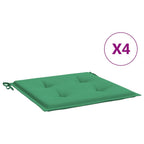 Vidaxl tuinstoelkussens 4 st 50x50x4 cm oxford stof groen