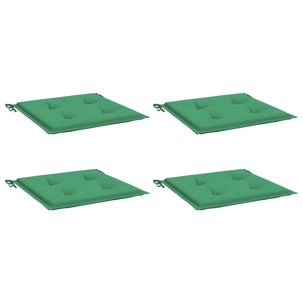 Vidaxl tuinstoelkussens 4 st 50x50x4 cm oxford stof groen