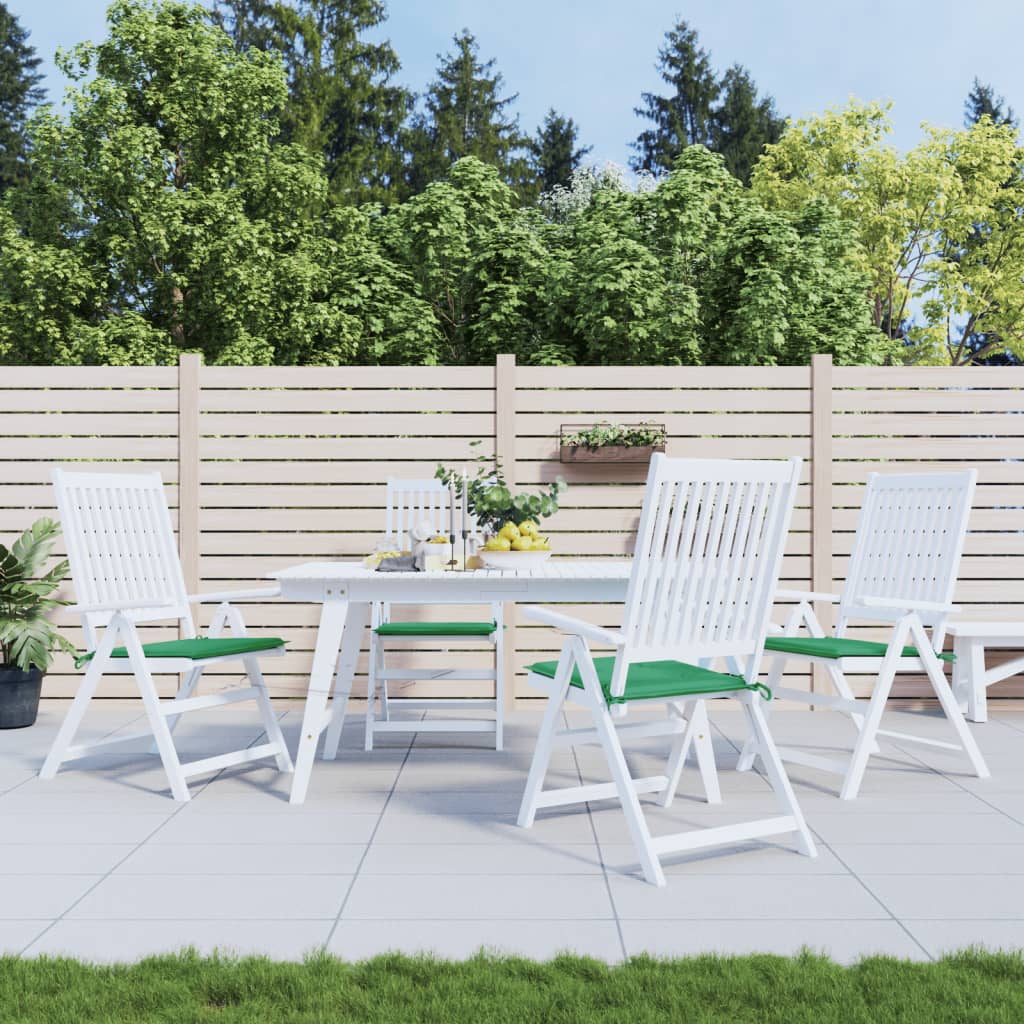 Vidaxl tuinstoelkussens 4 st 50x50x4 cm oxford stof groen