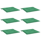 Vidaxl tuinstoelkussens 6 st 50x50x4 cm oxford stof groen