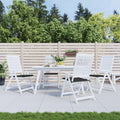 Vidaxl tuinstoelkussens 4 st 50x50x4 cm oxford stof zwart