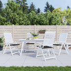 Vidaxl tuinstoelkussens 4 st 50x50x4 cm oxford stof zwart