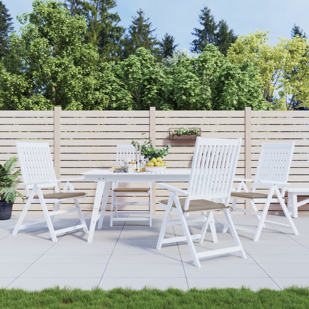 Vidaxl tuinstoelkussens 4 st 50x50x4 cm oxford stof taupe