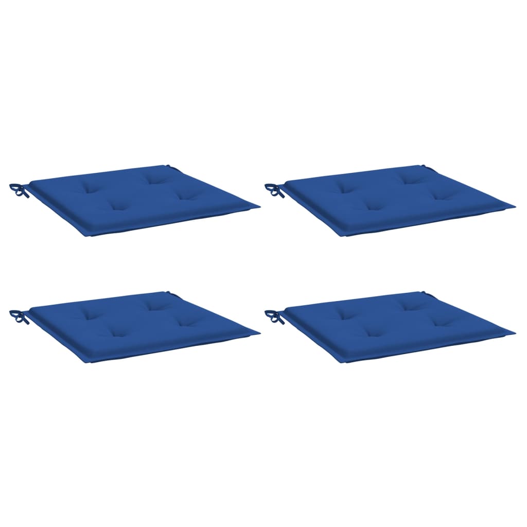 Vidaxl tuinstoelkussens 4 st 50x50x4 cm oxford stof koningsblauw