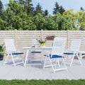 Vidaxl tuinstoelkussens 4 st 50x50x4 cm oxford stof koningsblauw