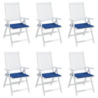 Vidaxl tuinstoelkussens 6 st 50x50x4 cm oxford stof koningsblauw