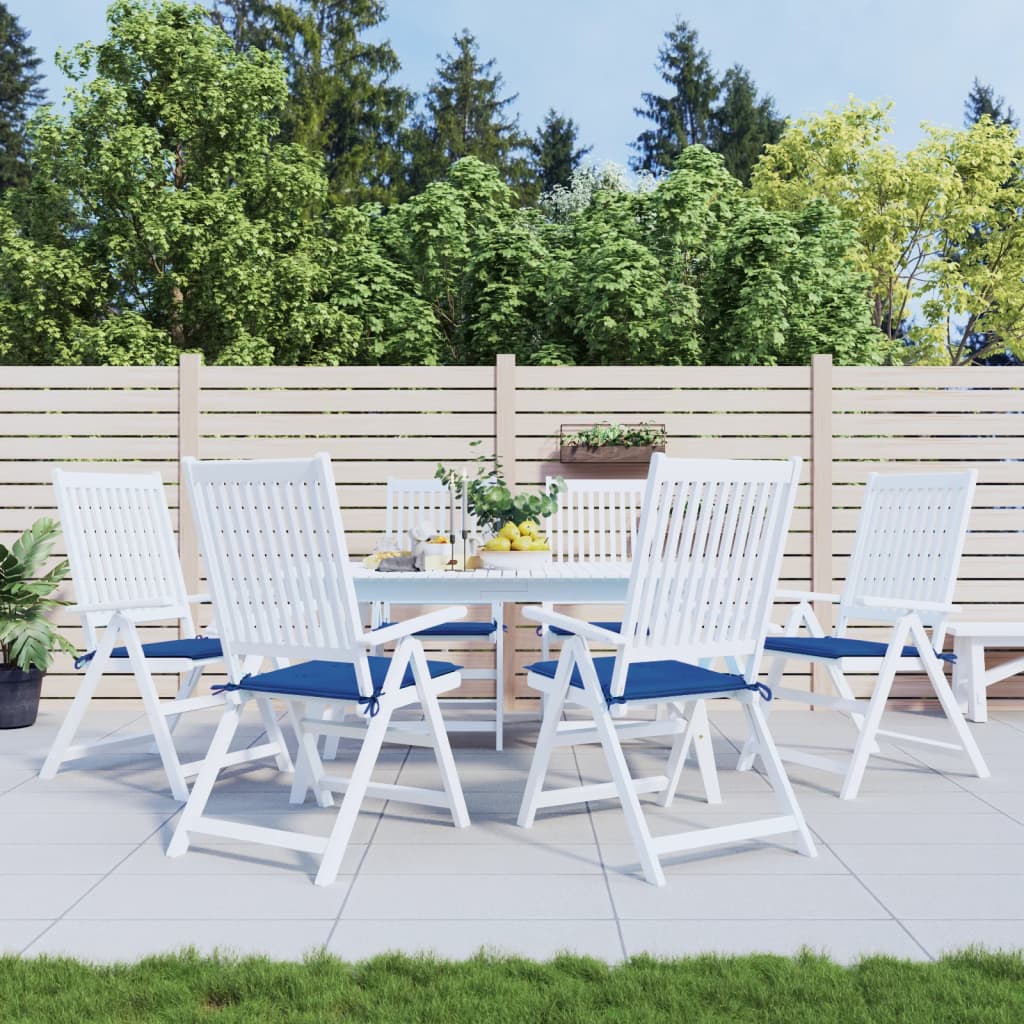 Vidaxl tuinstoelkussens 6 st 50x50x4 cm oxford stof koningsblauw