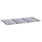 Vidaxl tuinbankkussen 120x50x4 cm oxford stof ruitpatroon grijs
