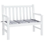 Vidaxl tuinbankkussen 120x50x4 cm oxford stof ruitpatroon grijs