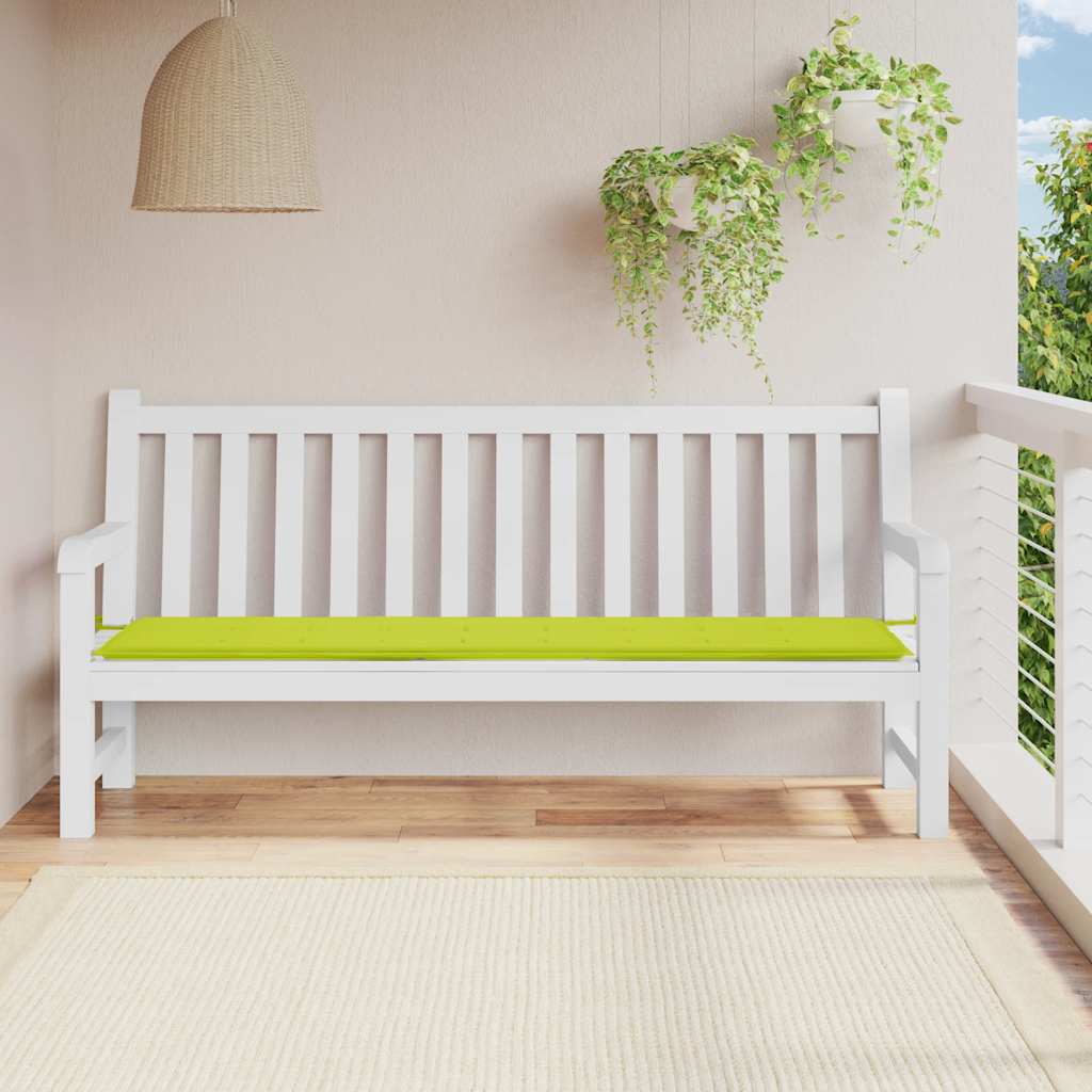 Vidaxl tuinbankkussen 200x50x4 cm oxford stof heldergroen
