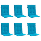 Vidaxl tuinstoelkussens 6 st 100x50x3 cm oxford stof blauw