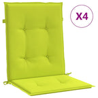 Vidaxl tuinstoelkussens 4 st 100x50x3 cm oxford stof heldergroen