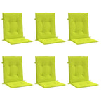 Vidaxl tuinstoelkussens 6 st 100x50x3 cm oxford stof heldergroen