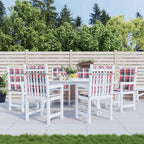 Vidaxl tuinstoelkussens 6 st 100x50x3 cm oxford stof ruitpatroon rood
