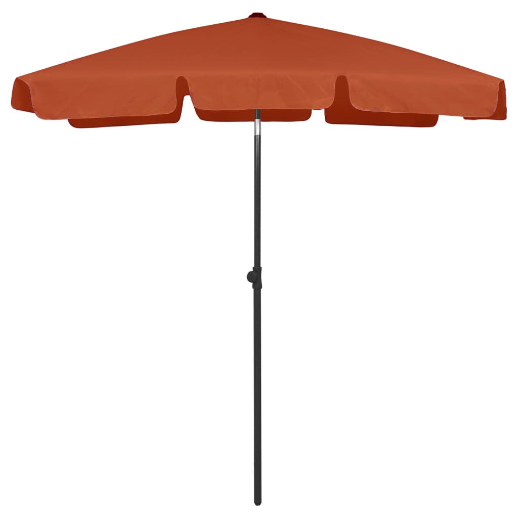 Vidaxl strandparasol 180x120 cm terracottakleurig