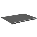 Vidaxl vervangingsdoek voor luifel 5x3,5 m antracietkleurig