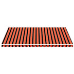 Vidaxl vervangingsdoek voor luifel 5x3,5 m oranje en bruin