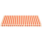 Vidaxl vervangingsdoek voor luifel 6x3,5 m geel en oranje